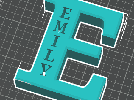 EMILY, EMY, EMMA  initial letter decor