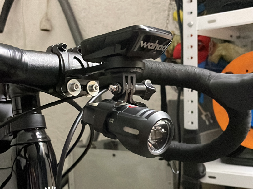 Sigma Aura 45 bicycle light GoPro Mount