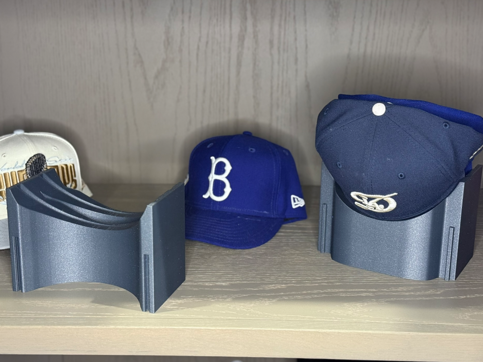 Curved Brim Large Hat Modular Storage
