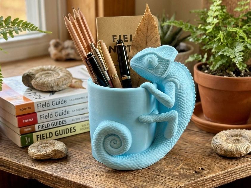 Chameleon Desk Organizer, Vase & Stationary Holder