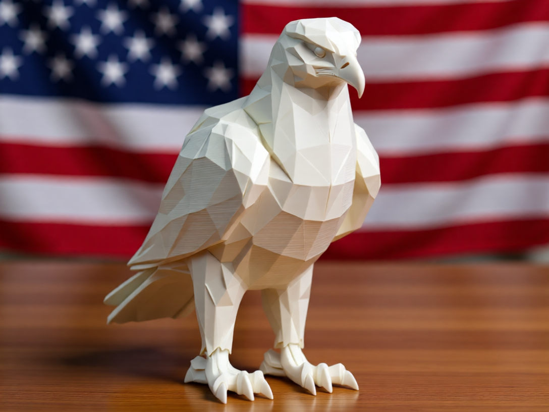 Low poly eagle