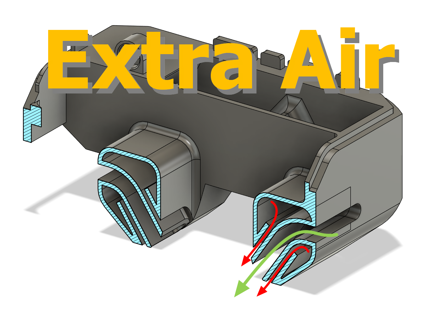 P1S, P1P Fan Flow Duct (Coandă Effect)