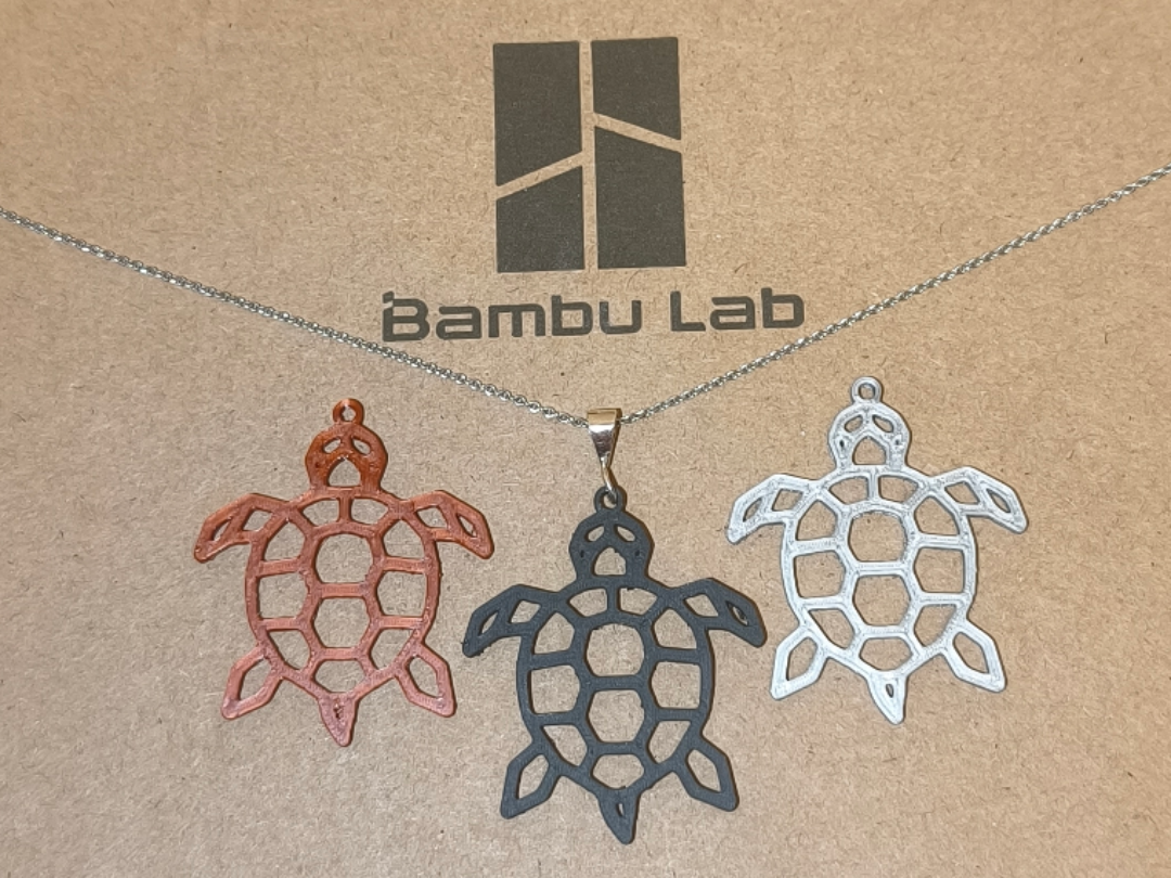 Schildkröte Polygon Halskette/Anhänger (<1g)