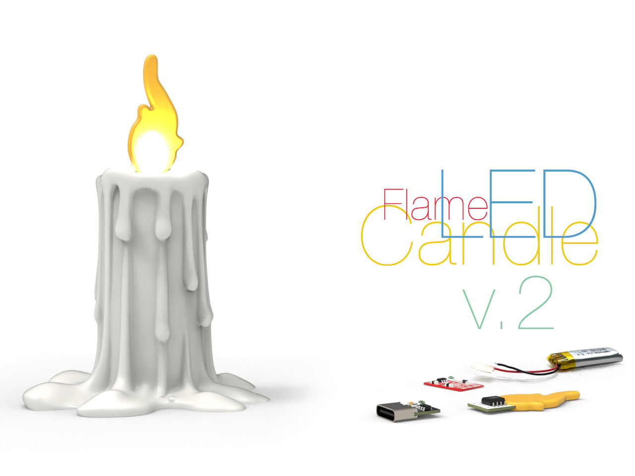 LED Candle Flame v.2