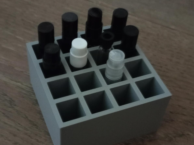 Parfume sample holder squared box