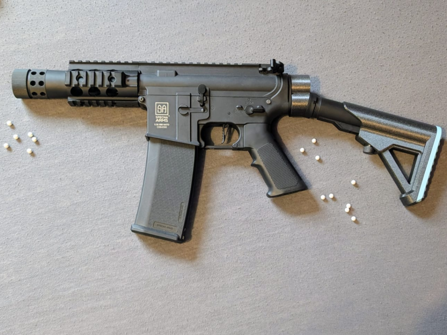 15° Dropstock for Airsoft M4 (Improved Stability)