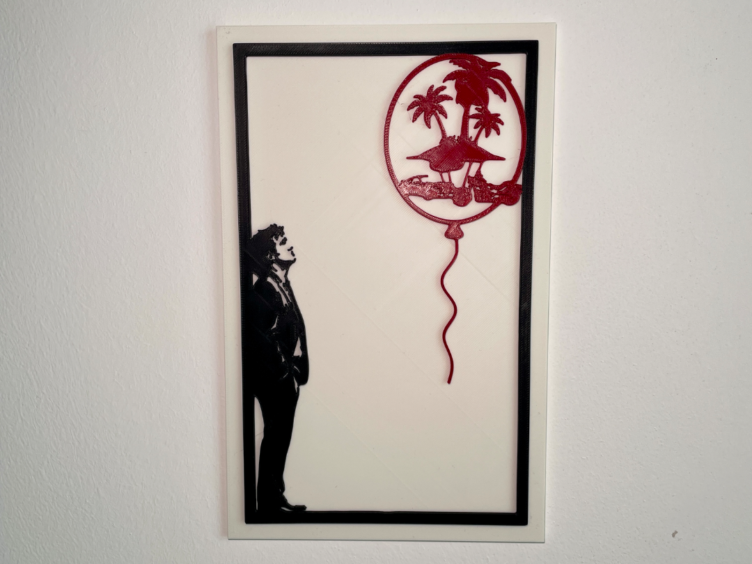 The Dreamer - Banksy Inspired Minimalist Wall Art
