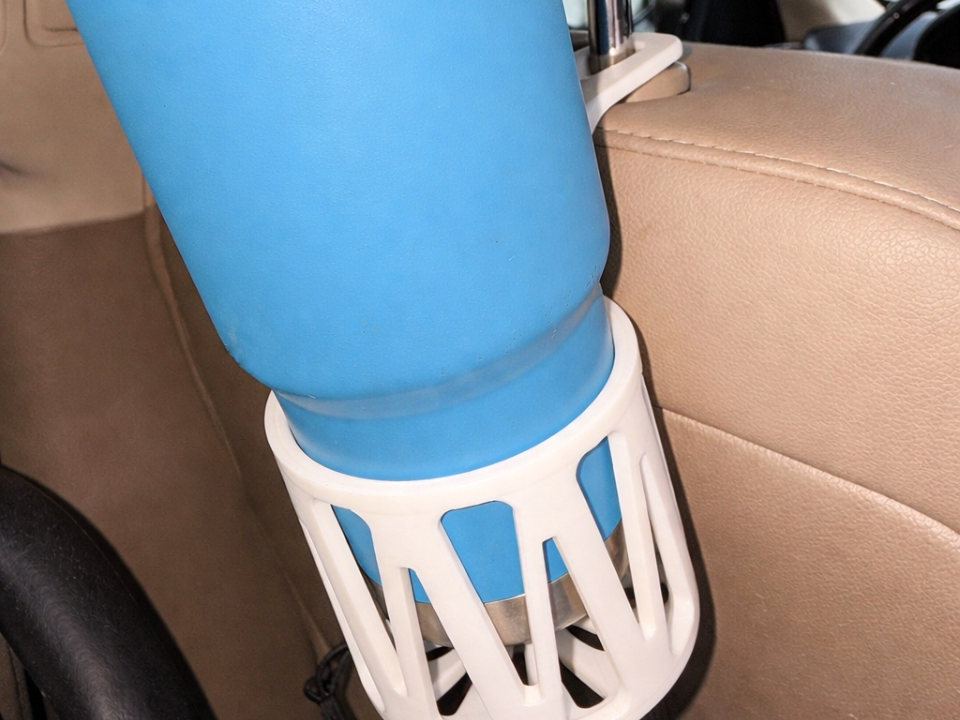 Car Headrest Bottle & Thermos Holder - Road Trip