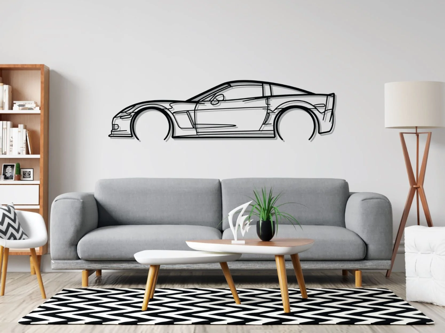 Corvette C6 Z06 Detailed Silhouette