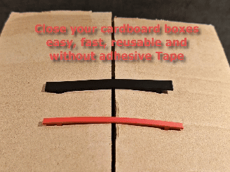 Cardboard Box Clip simple, fast, little material