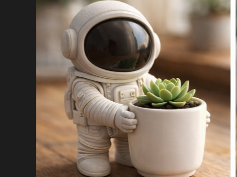 Mini Astronaut Blumendekor