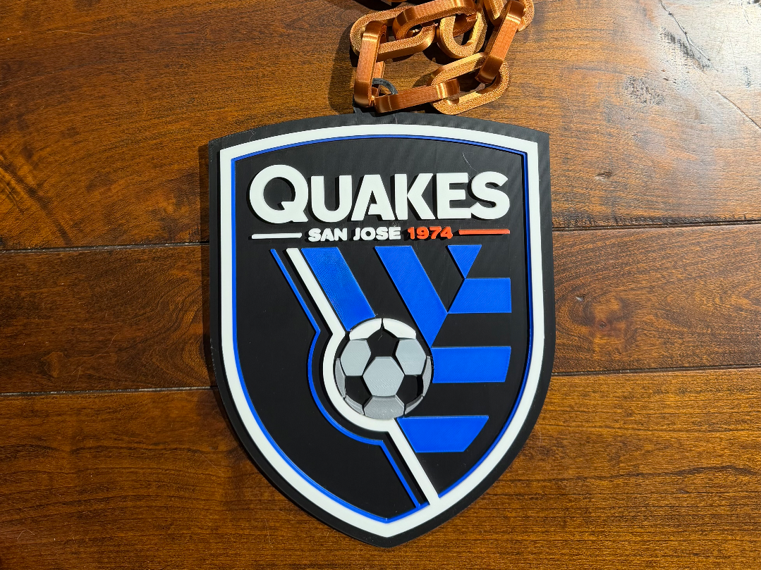 San Jose Earthquakes Oversized Necklace Logo