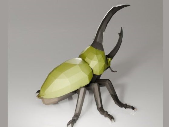 Escarabajo Hércules Low Poli