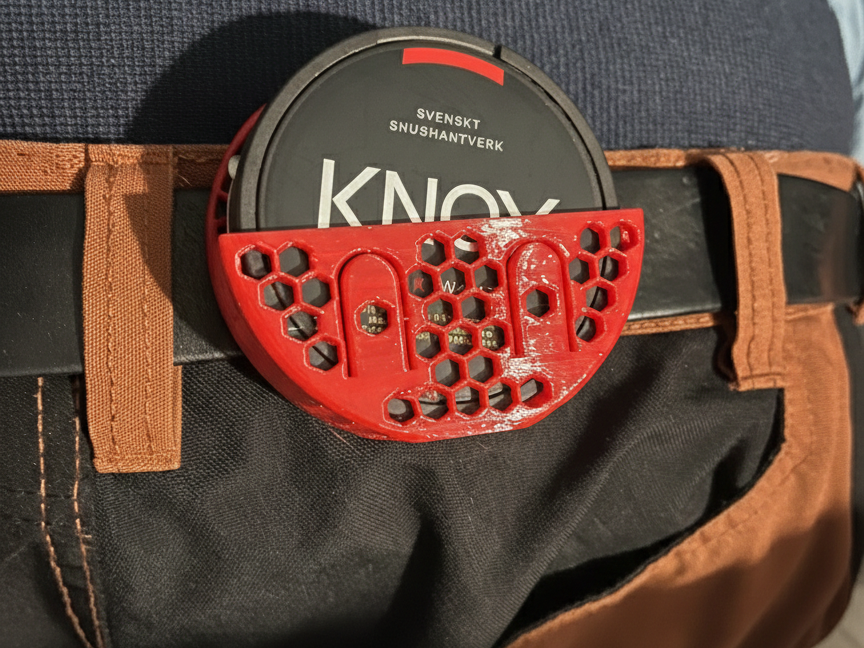 Zyn Snuff/Snus Can Holder - Belt Edition