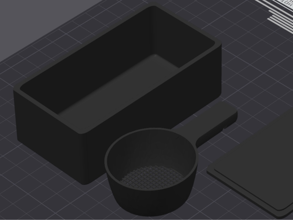 frost futter box mit sieb und deckel