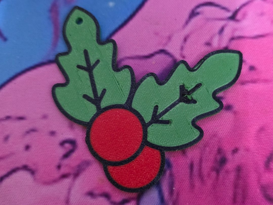 mistletoe tree decoration