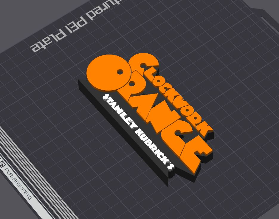 Clockwork Orange Movie Logo Table Stand