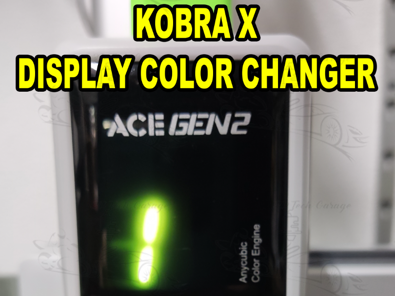 Kobra X Display Color Changer