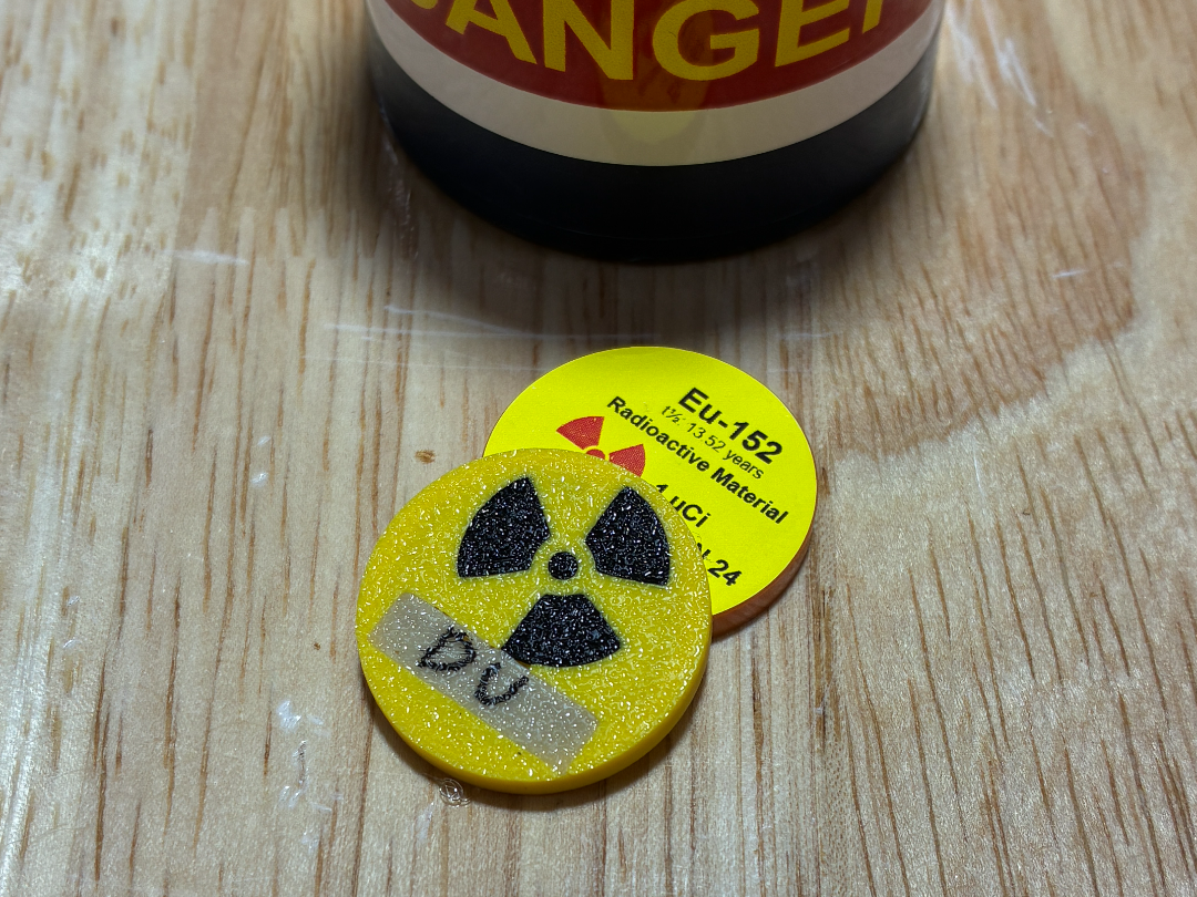 Radioactive Disc Check Source Case