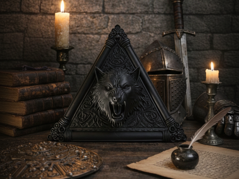 Mystic Wolf Skull & Lunar Stela