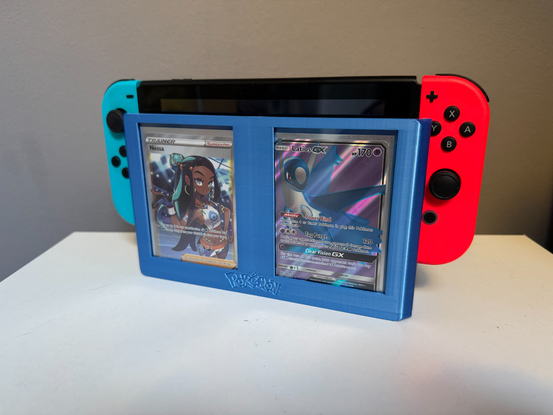 Nintendo switch holder with TCG card display