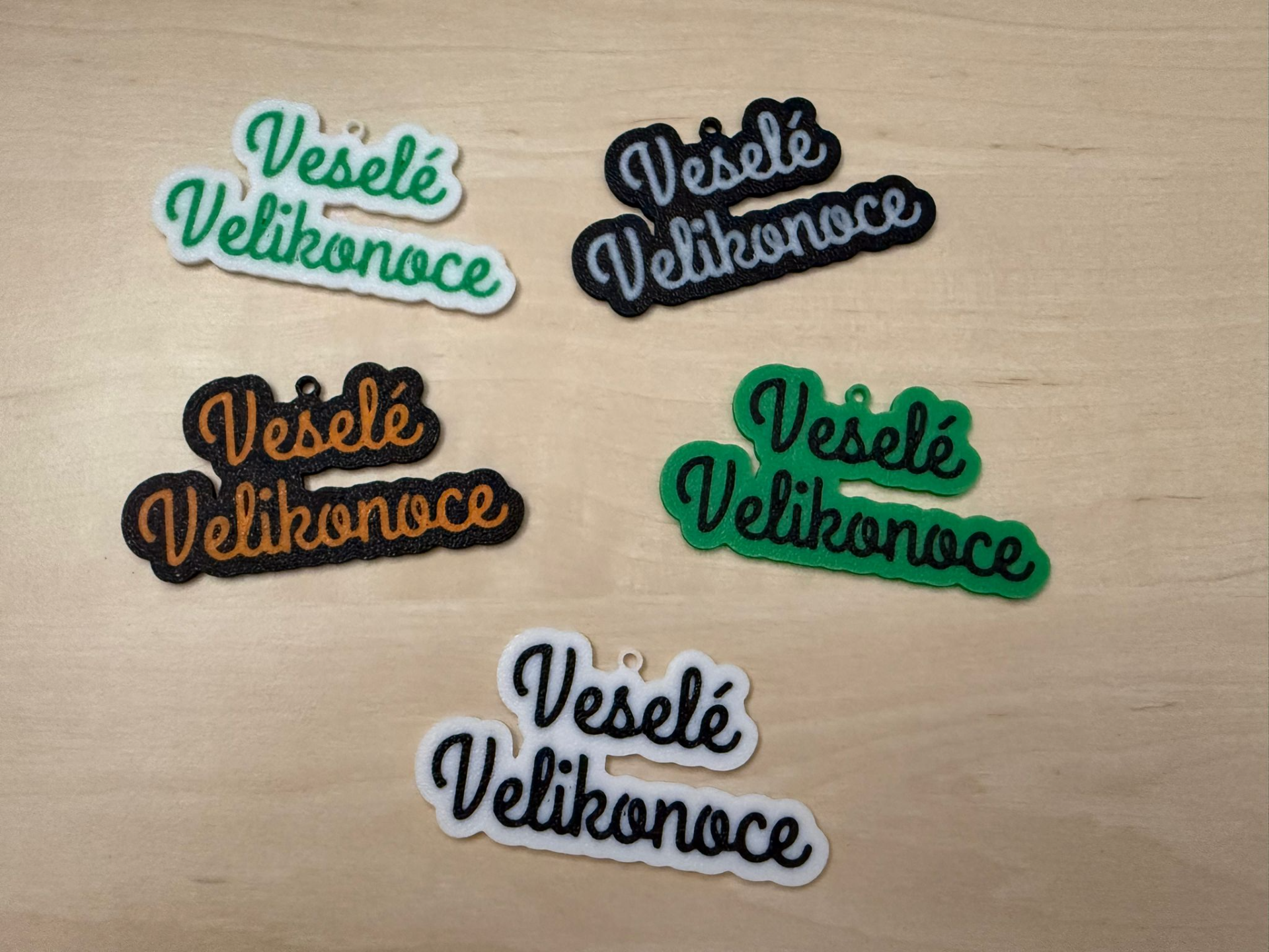 Veselé Velikonoce - štítek s poutkem