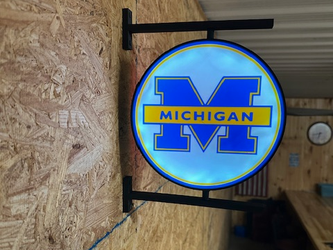 Michigan Wolverines Light Box