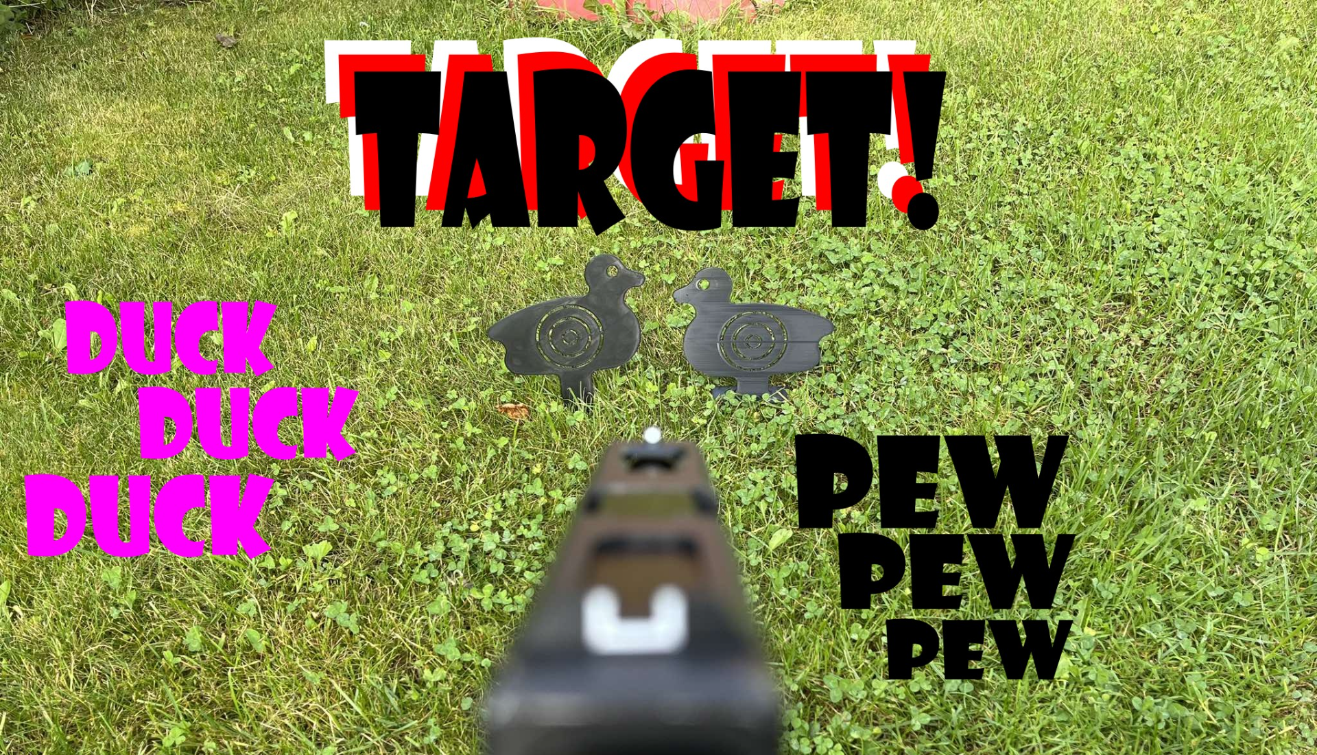 Target Duck, duckling, Airsoft, Air gun, BB gun