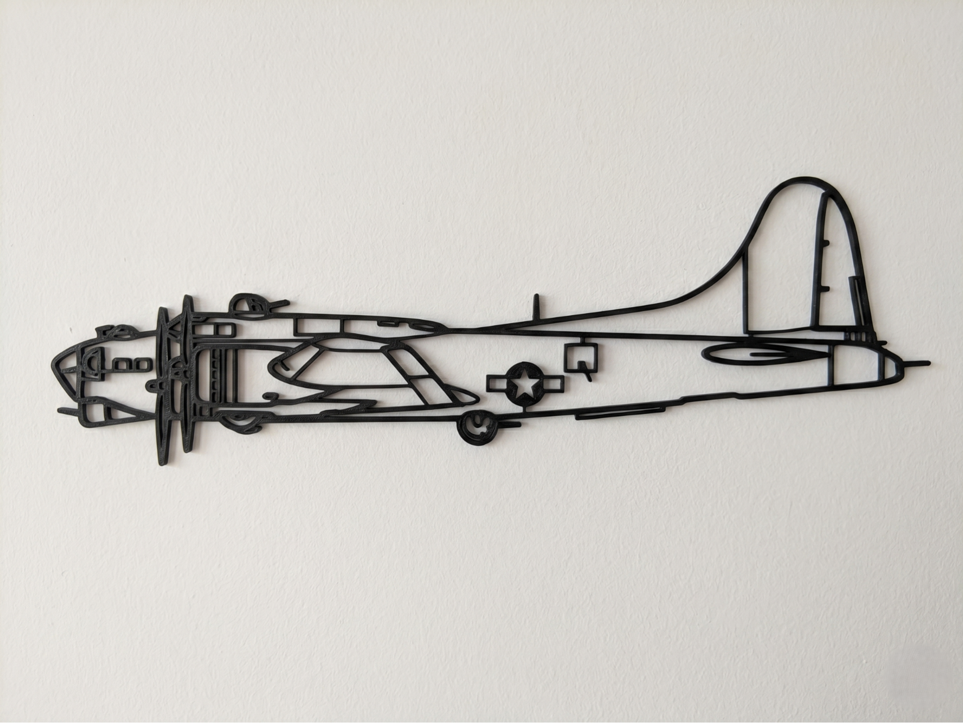 Boeing B-17 Flying Fortress SImple Wall Art