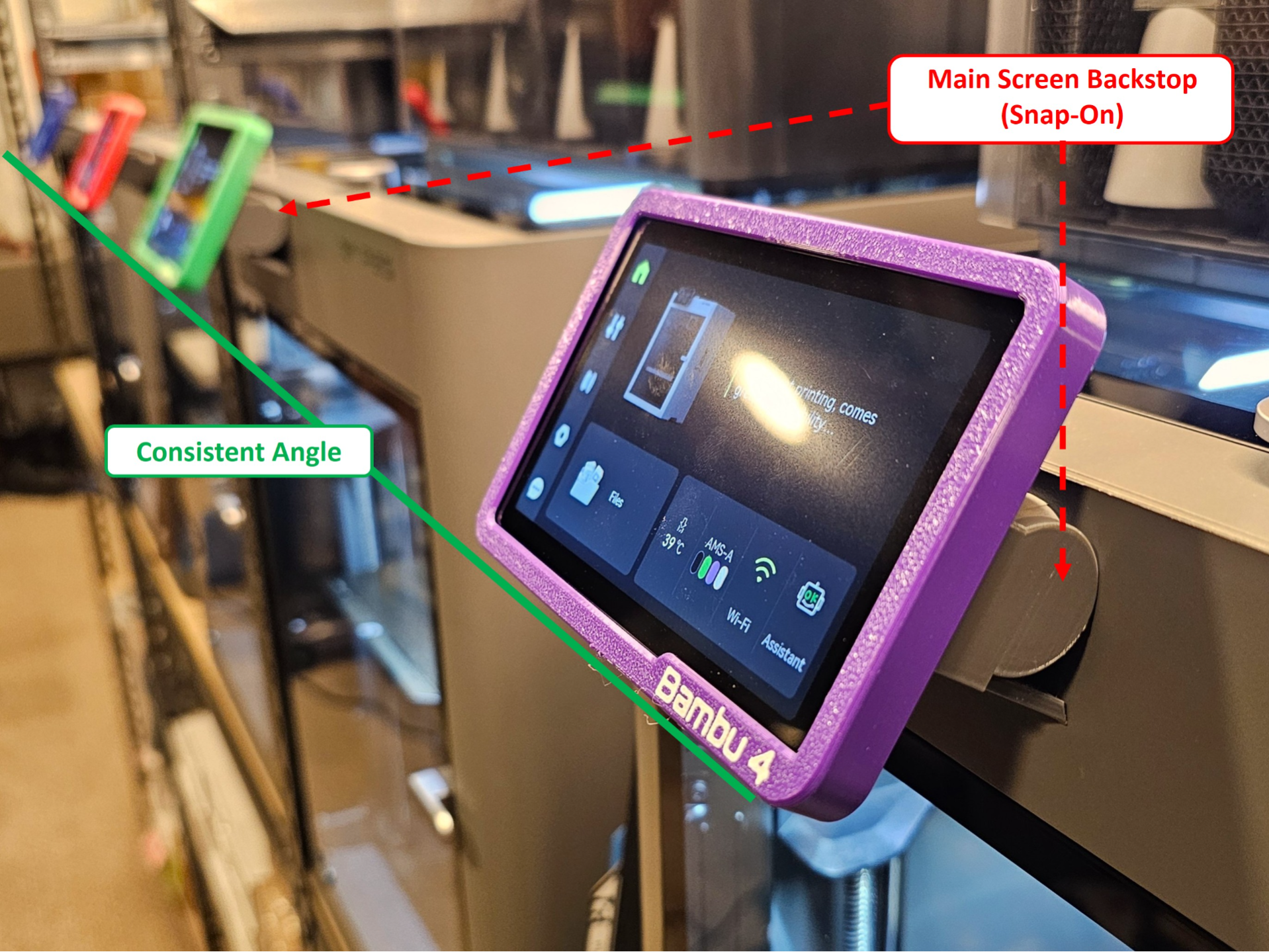 Bambu Main Screen Backstop: Stop Adjusting Pitch!