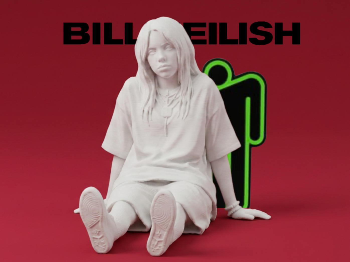 Billie Eilish – Sitting Pose Figurine