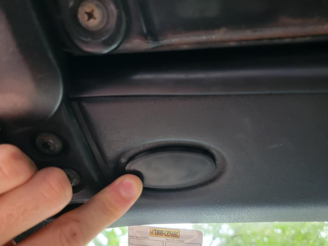 NA NB Miata Sun Visor Delete Plate NO BOLT HOLES