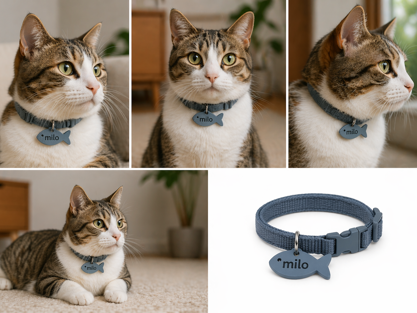 Customisable fish cat collar!
