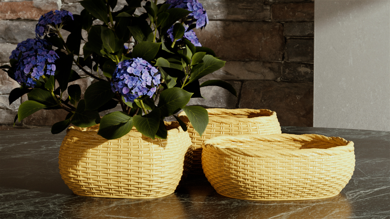 Two Woven baskets_3S-no support-两款编织的篮框-无需支撑 -3S