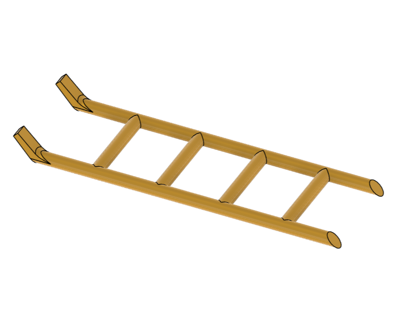 Simple ladder for rodents