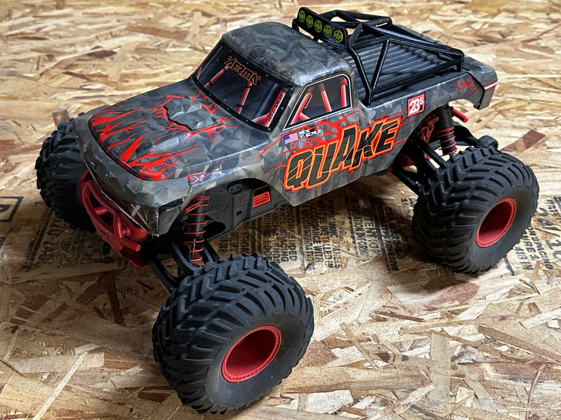 Arrma Quake Bed Cage with Fog Lights
