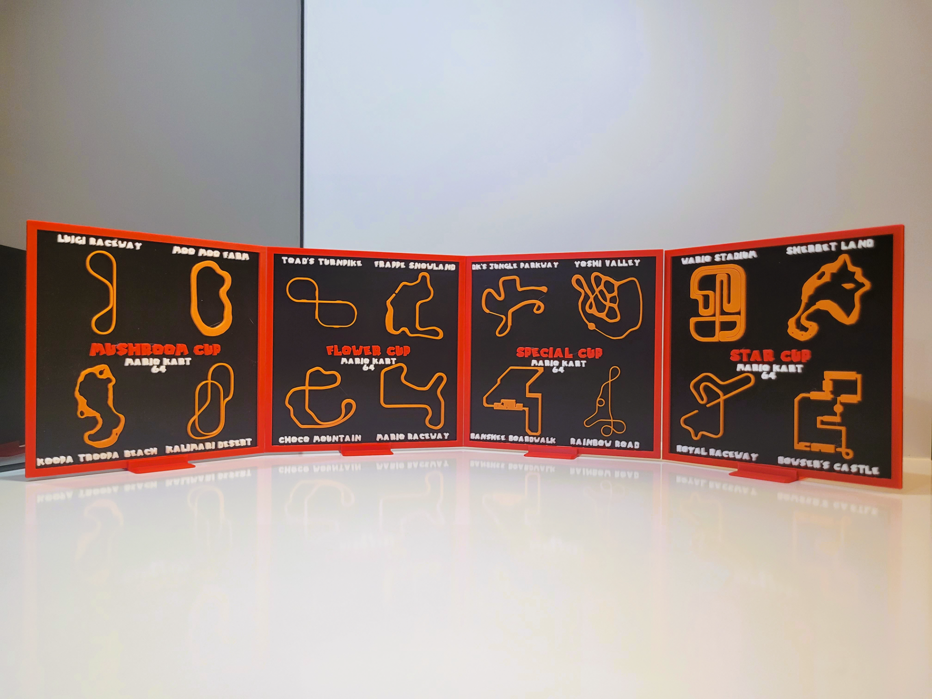 Mario Kart Tracks Display - N64 Maps Per Cup