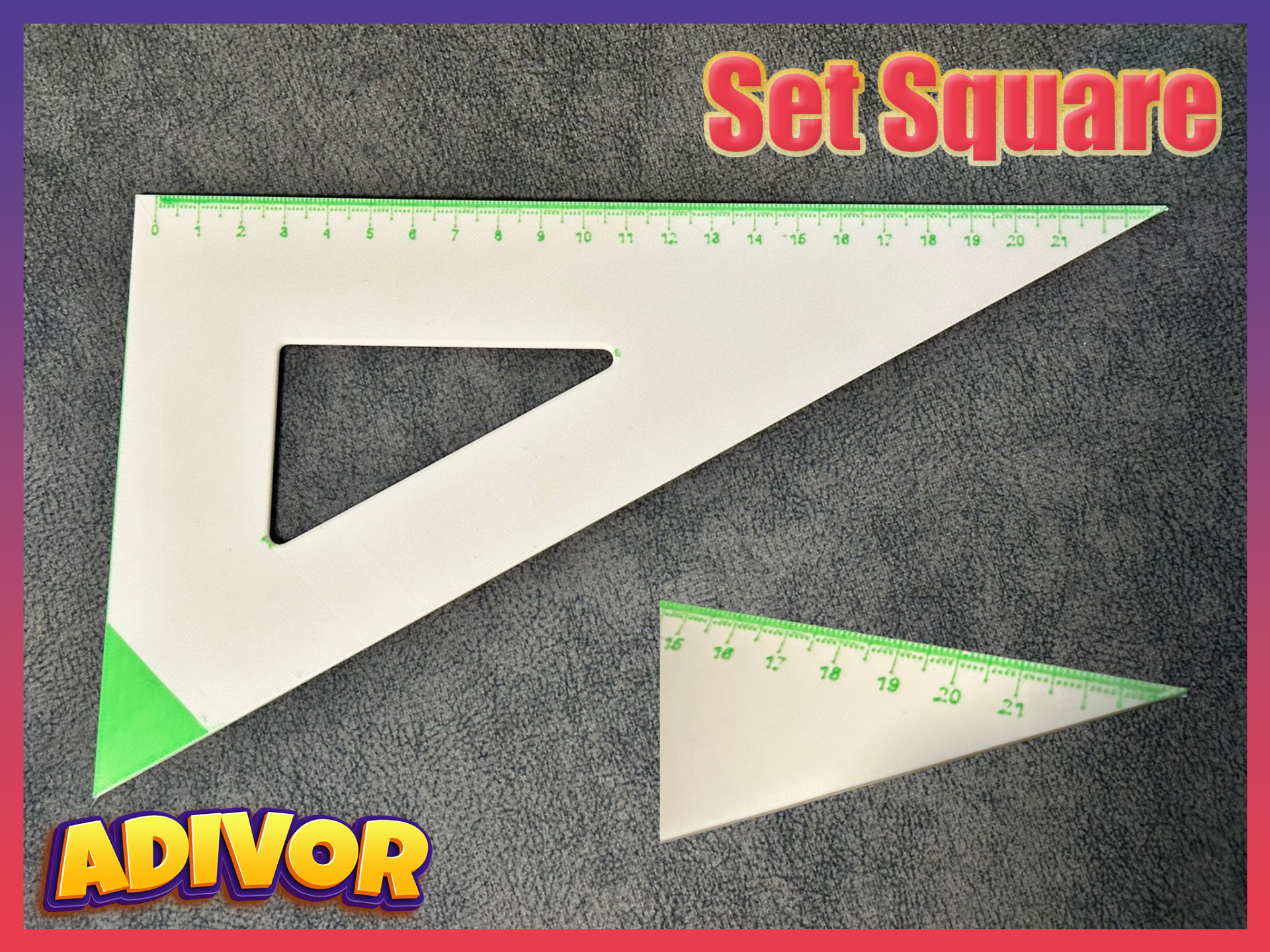 Set Square 2 colors NO AMS