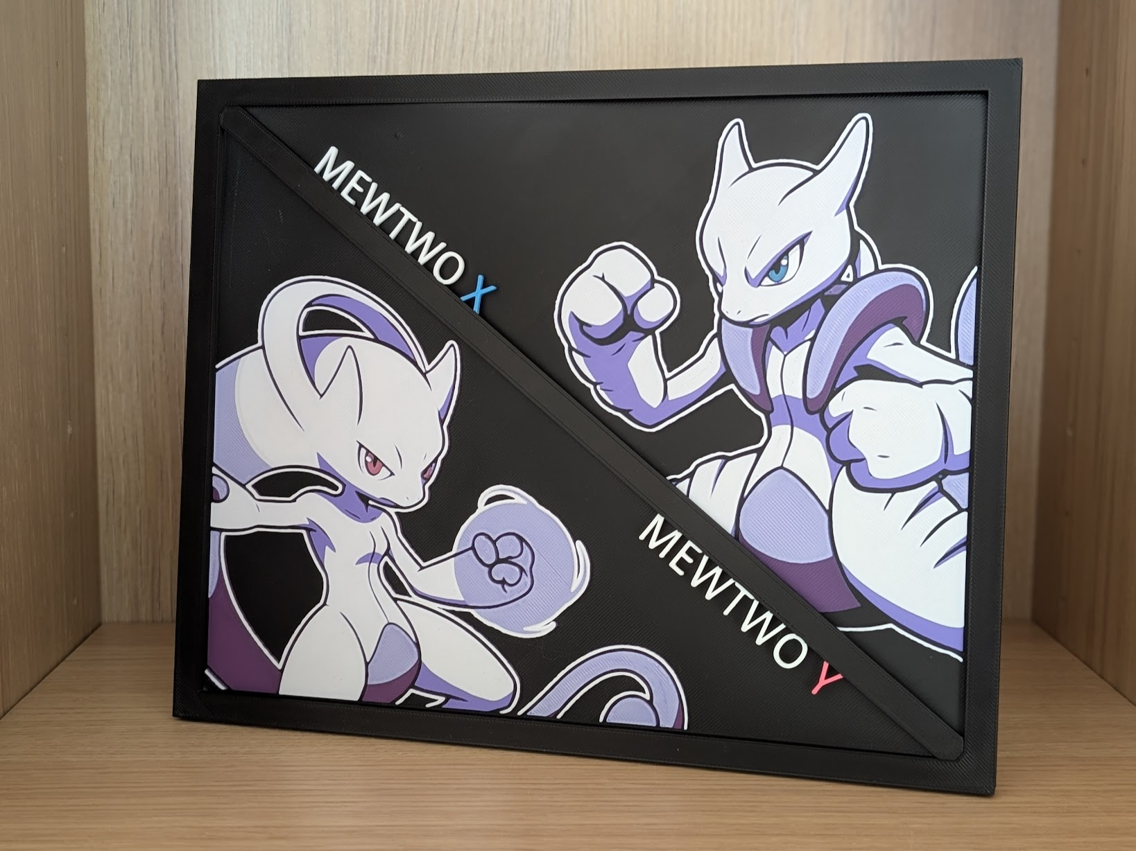 Mewtwo X Y Hueforge & Frame
