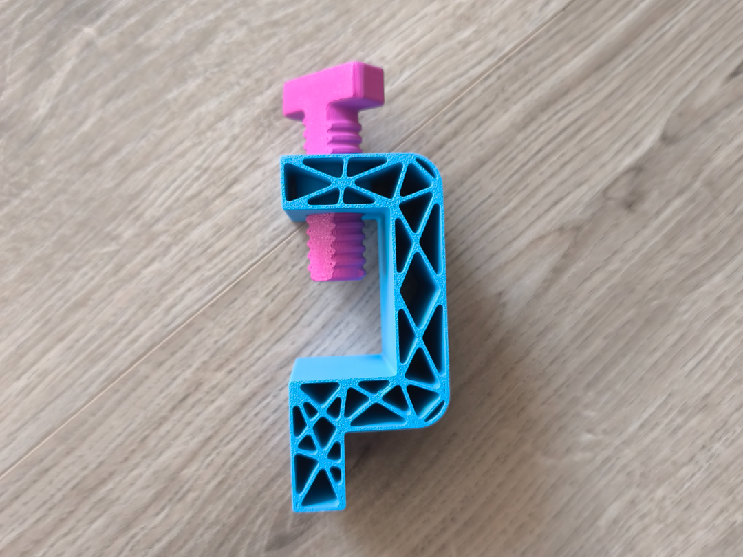 Schraubzwinge, easy Print (für Nachttisch-Lampe)