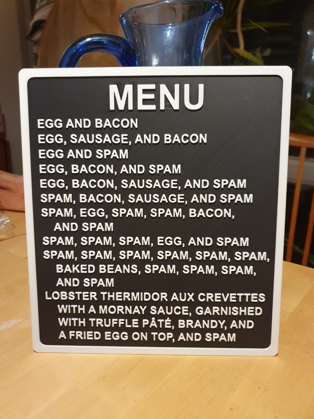 Monty Python Spam Menu