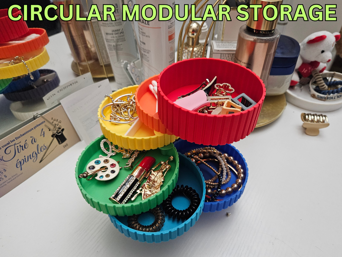 CIRCULAR MODULAR STORAGE - (7.5cm notched sides)
