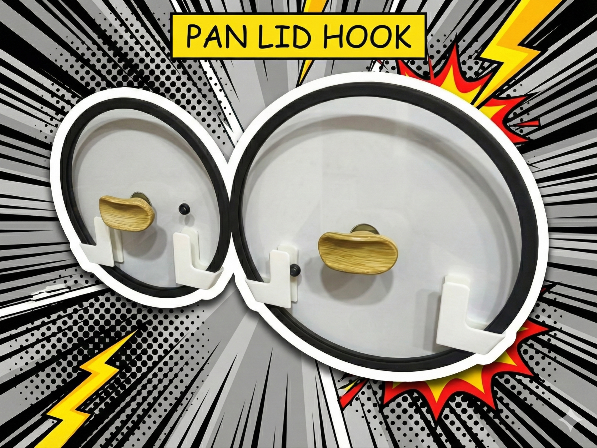 Soporte de Tapa de sartén - Pan lid hook