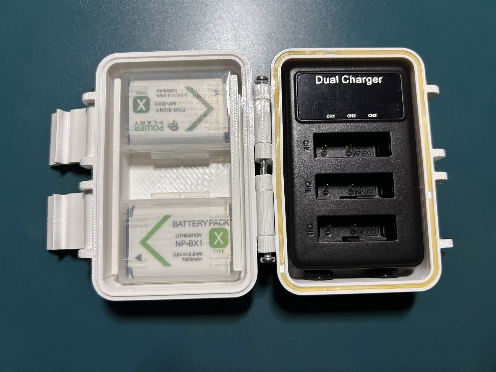 Rugged box for chinese charger for Sony X3000