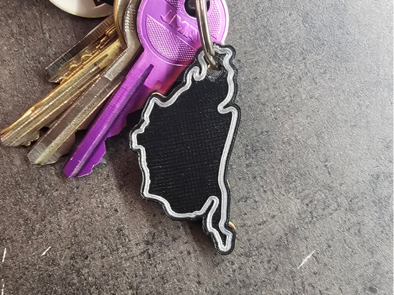 Nürburgring Nordschleife keychain (no AMS)
