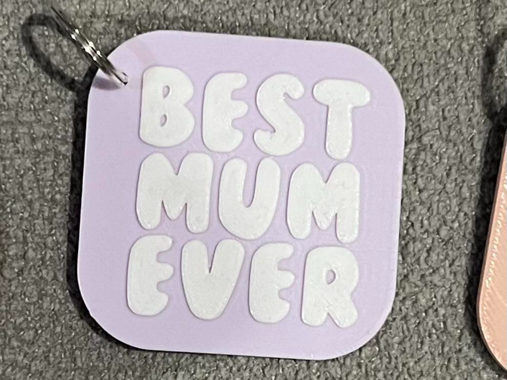 Best Mum Ever Keychain - Mother's Day