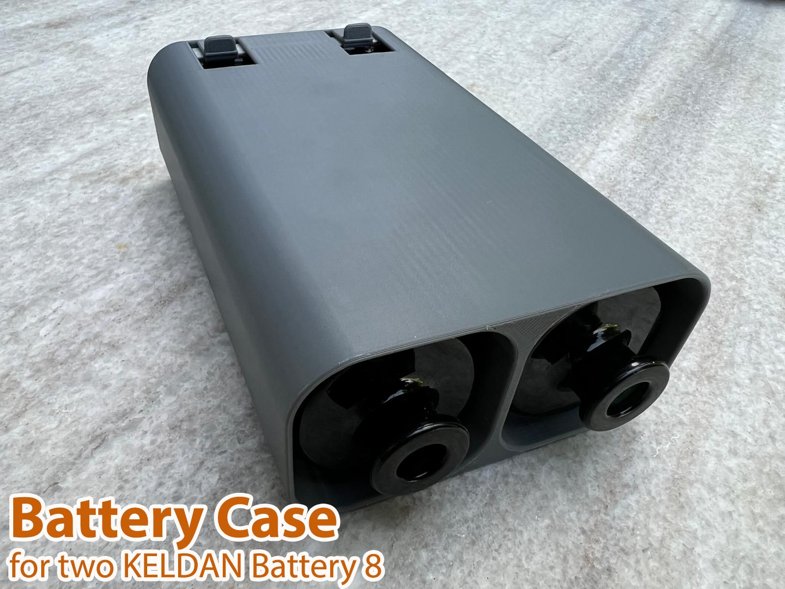 Battery Case - two KELDAN Battery 8