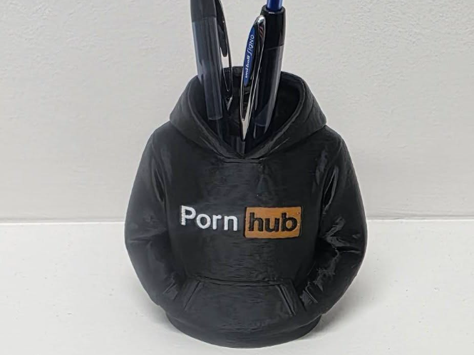Adult XXX Porn Hub Hoodie Pen Pencil Desk Storage