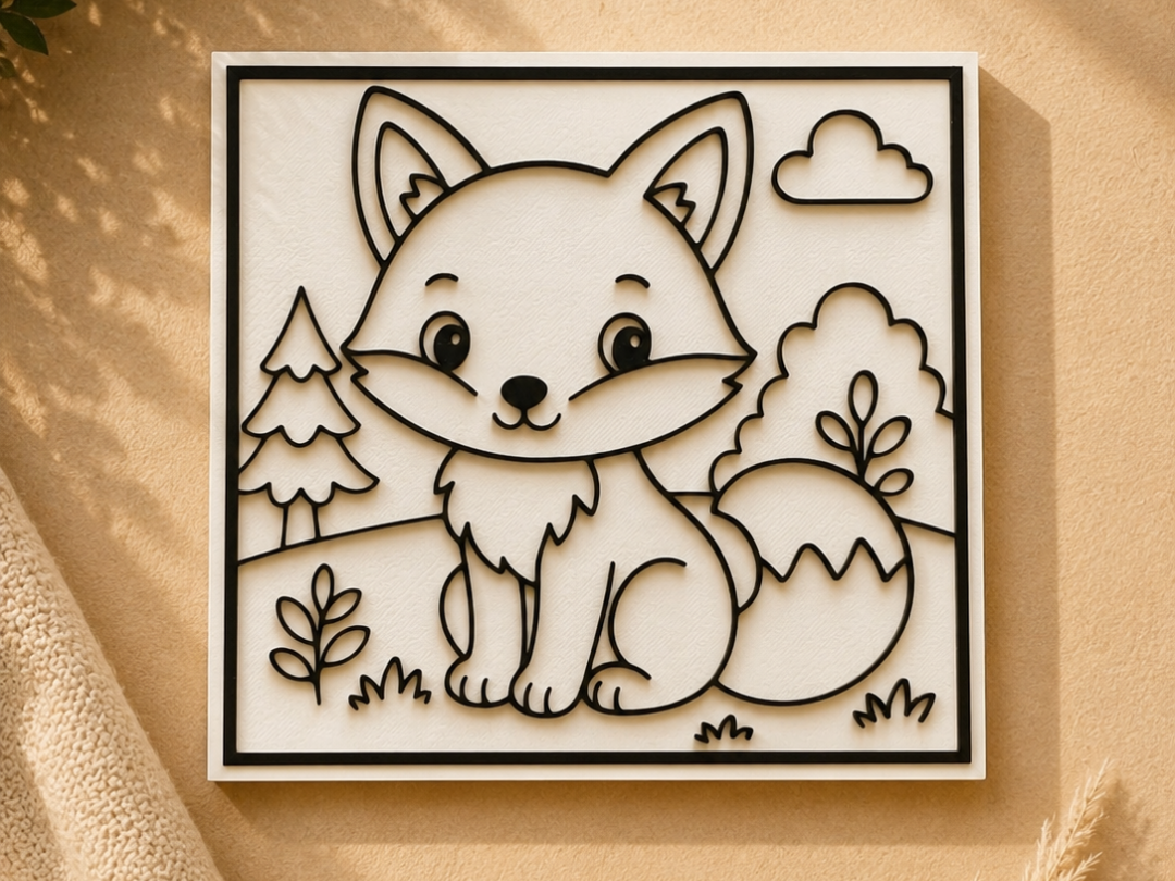 Fox Coloring Page
