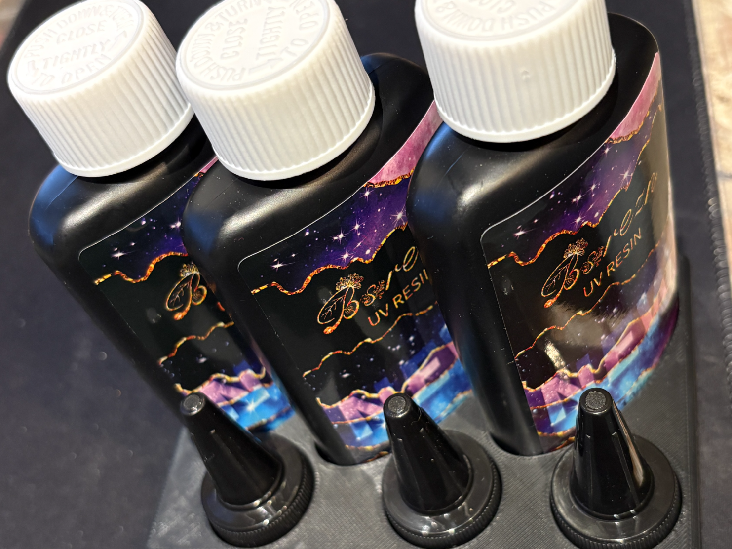 Bs-rezn UV Resin Bottle Cap Holder